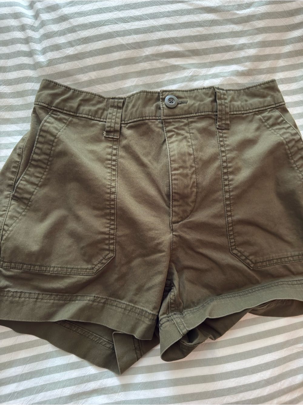 Old Navy Olive Utility High-Rise Cargo Shorts